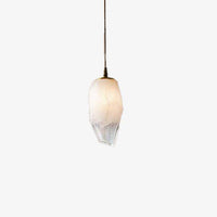 Suspension design à LED en pierre de cristal luxury