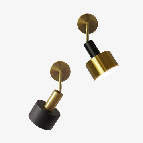 Applique murale industrielle LED en métal style spot Rhea