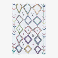 Tapis rectangle aux formes géométriques style Piquio A