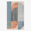 Tapis rectangle aux formes géométriques modernes Alia C