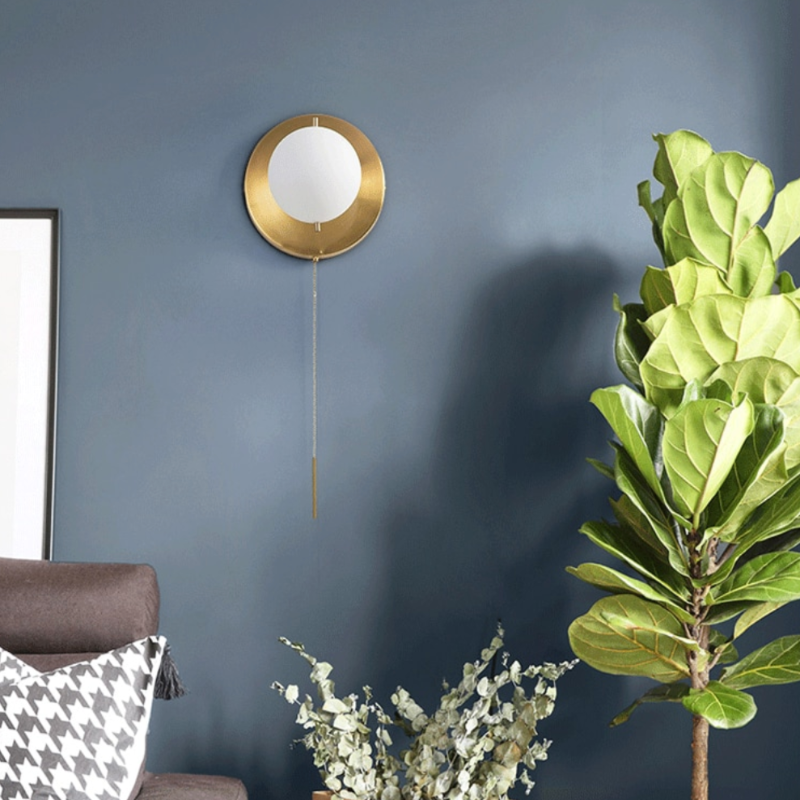 Applique murale moderne avec un globe en verre luxury Justyne - vue 3 sur 6