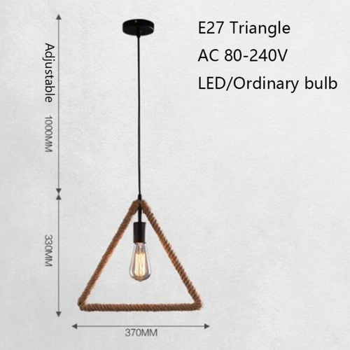 Suspension moderne LED en corde géometrique Hendese
