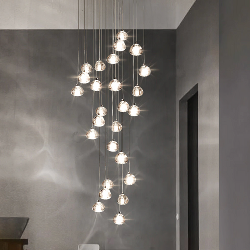 Lustre moderne LED en forme de glaçons en cristal Jaione