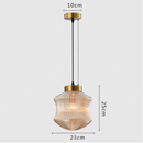 Suspension en verre moderne Raina