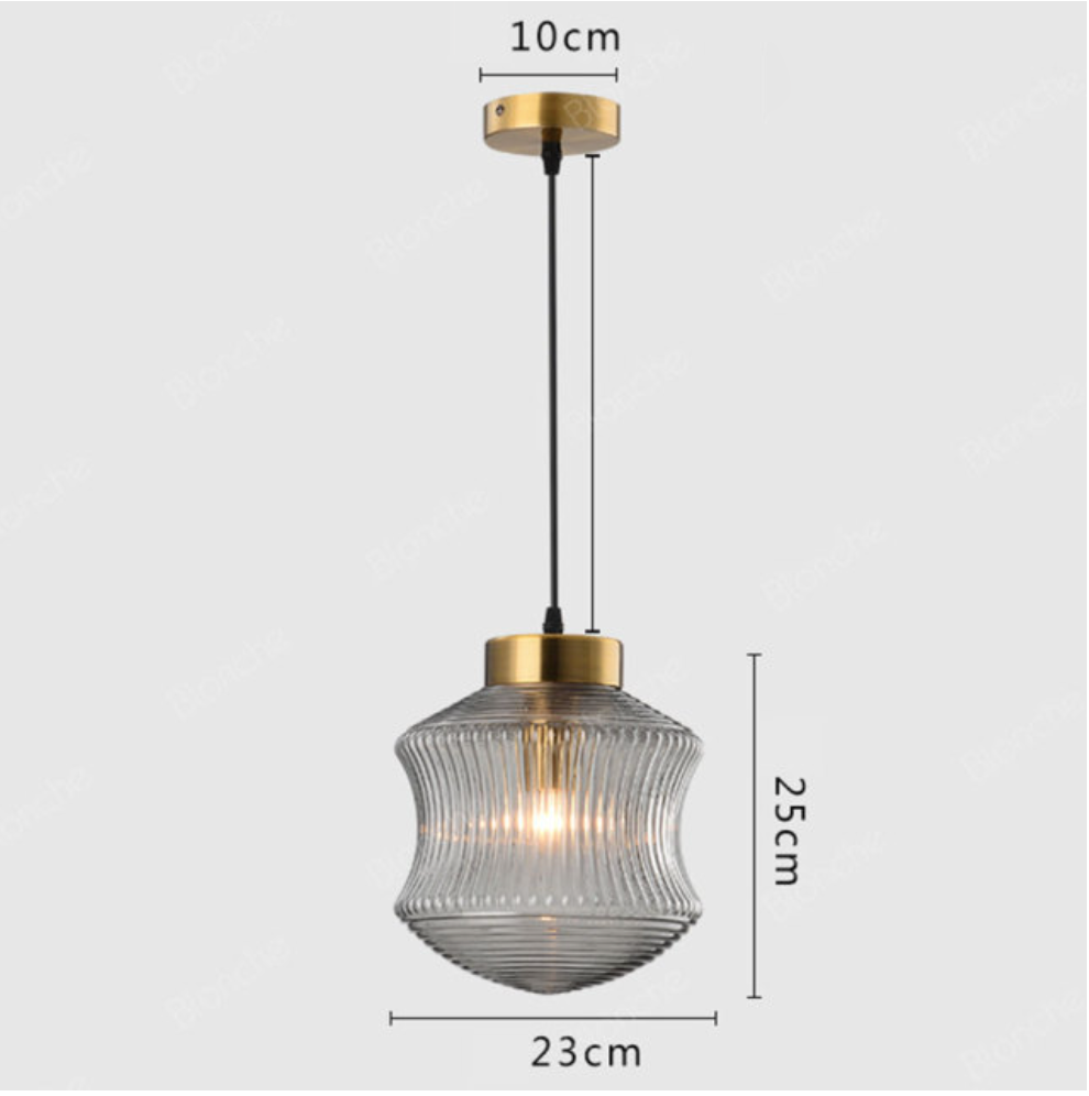 Suspension en verre moderne Raina - vue 9 sur 9