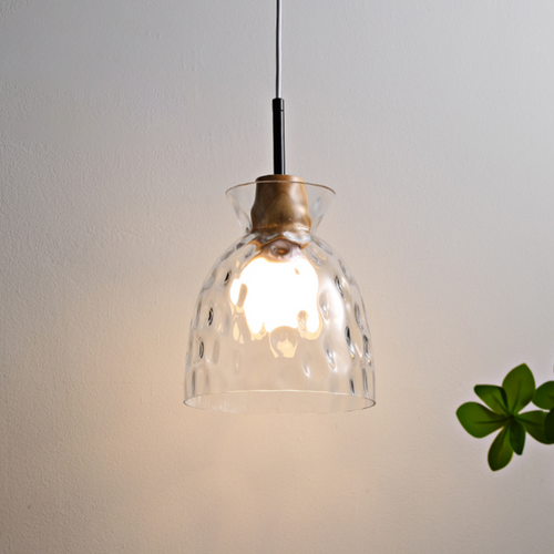 Suspension moderne avec abat-jour en verre Dante