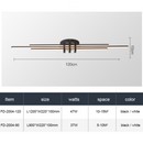 Plafonnier design LED avec 3 barres lumineuses Arden