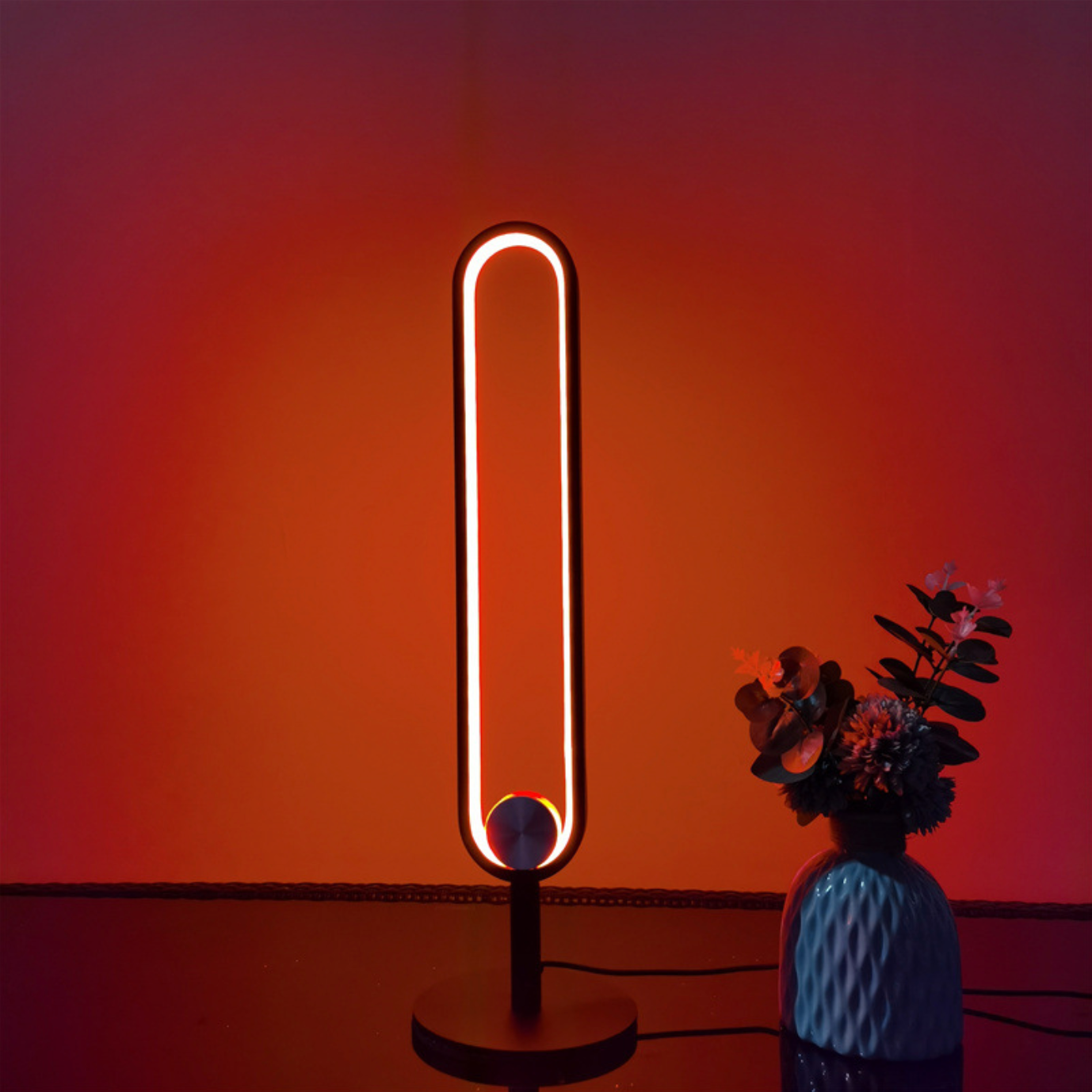 Lampe à poser industriel LED minimaliste en métal Hevenly - vue 4 sur 8