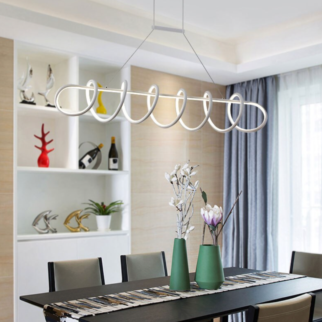 Lustre design LED en spirale suspendu Acrylic - vue 2 sur 6