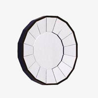 Miroir mural décoratif rond biseauté Decorative