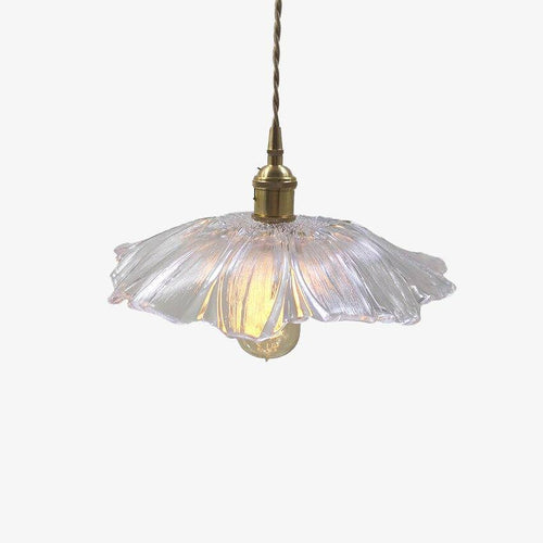 Suspension fleur en verre japonais