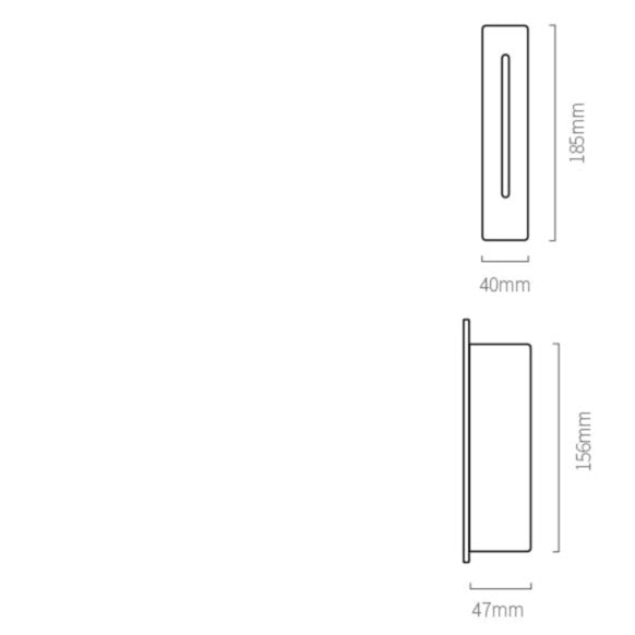 Applique murale LED imperméable Lorga (intérieur ou extérieur) - vue 9 sur 9