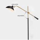 Lampadaire industrielle avec socle en marbre Clizia
