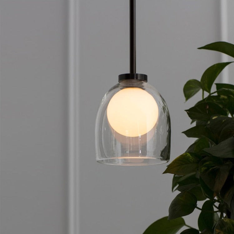 Suspension design avec abat-jour en verre Jowie - vue 6 sur 10
