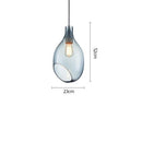 Suspension nordic avec abat-jour en verre Halek