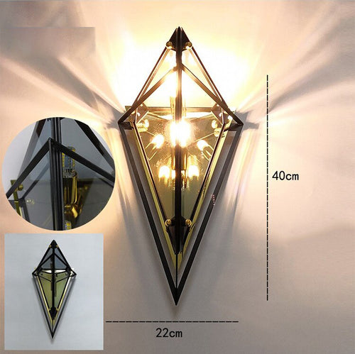 Applique murale rétro LED en verre fumé Klais