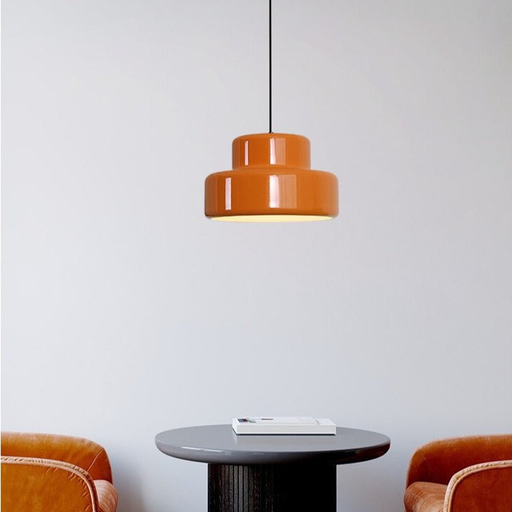 Suspension design avec abat-jour coloré Hirphan - vue 3 sur 7