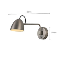 Applique murale moderne LED chromé Relato