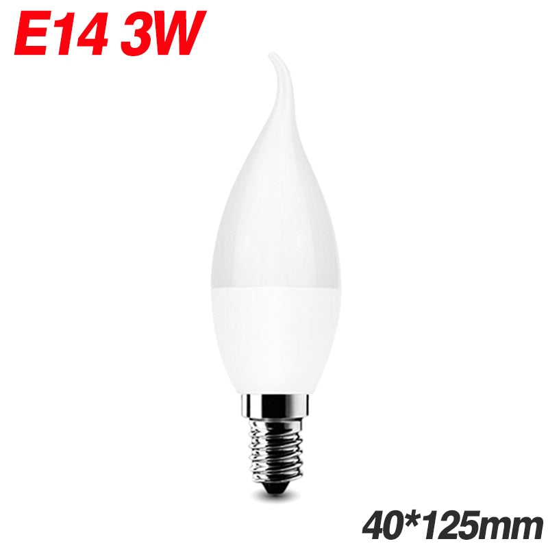 Ampoule E14 à LED 3W en forme de flamme - vue 2 sur 2