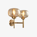 Applique murale moderne LED avec deux bras métalliques Huxley