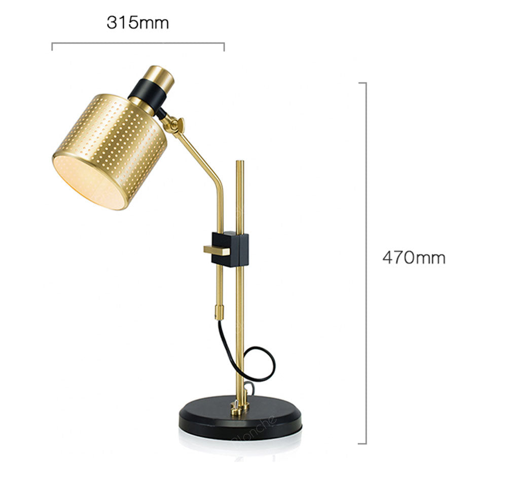 Lampe de bureau design avec abat-jour ajouré Timo - vue 7 sur 7