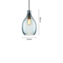 Suspension nordic avec abat-jour en verre Halek