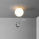 Plafonnier pour enfant LED avec ballon et panda Otto