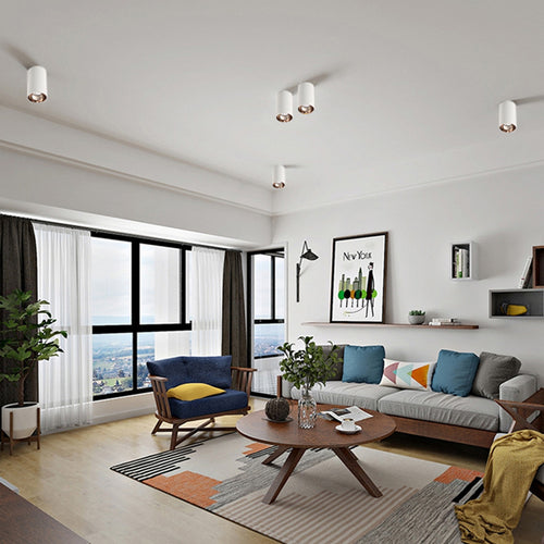 Spot design avec extérieur mat et intérieur doré Kofi