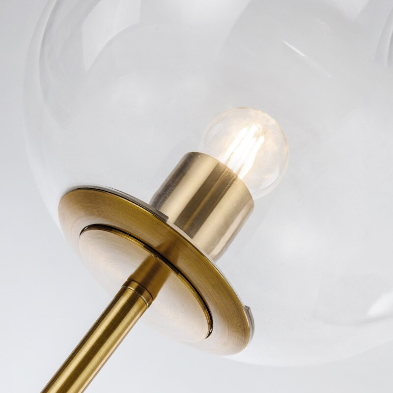 Lampe à poser design avec socle en marbre Bess - vue 7 sur 8