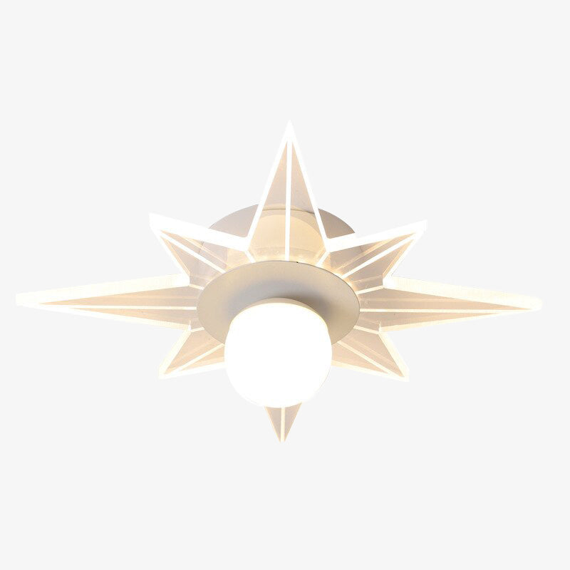 Plafonnier moderne LED en forme d'étoile Majesty