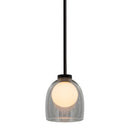 Suspension design avec abat-jour en verre Jowie