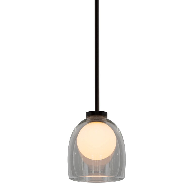 Suspension design avec abat-jour en verre Jowie - vue 8 sur 10