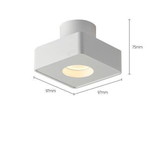 Spot design LED de forme carré Aubenas