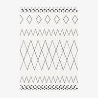 Tapis rectangle aux formes géométriques style Piquio L