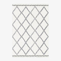 Tapis rectangle aux formes géométriques style Piquio N