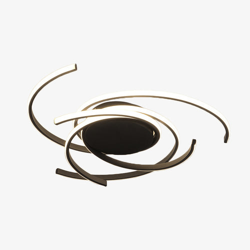 Plafonnier design LED avec des semi-cercles entrelacés Dilia
