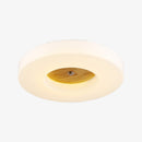 Plafonnier scandinave rond avec le milieu en bois Verena
