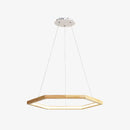 Lustre design en bois hexagonal à LED