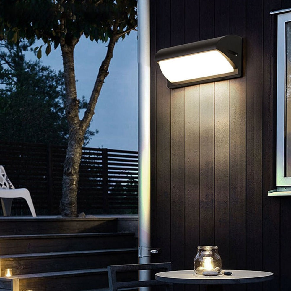 Applique murale extérieur LED en métal noir Hallen - vue 3 sur 7