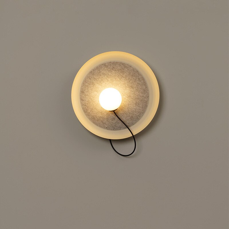 Applique murale moderne LED ronde en métal Barp
