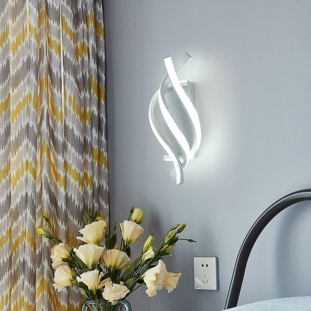 Applique murale design LED en spirale d'aluminium Psalm - vue 5 sur 11