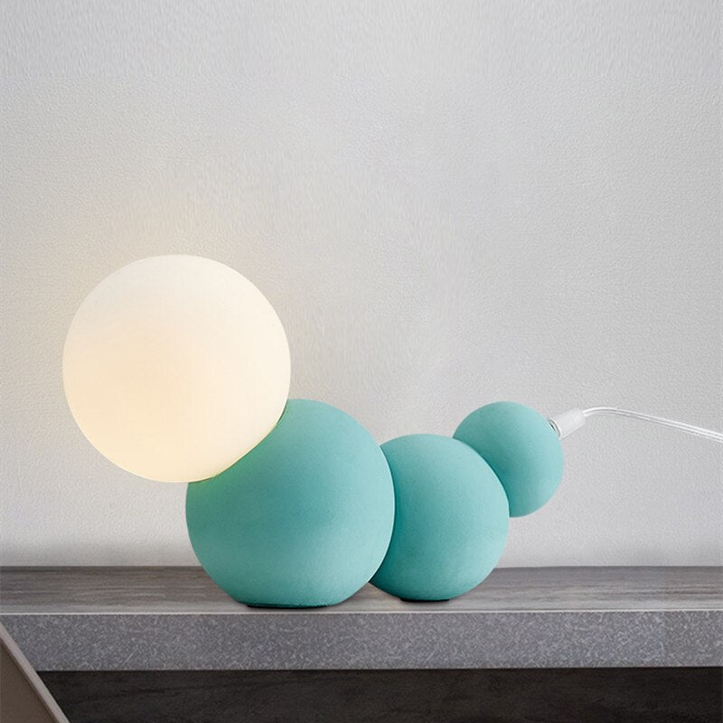 Lampe de chevet moderne LED en forme de chenille Pillar - vue 2 sur 8