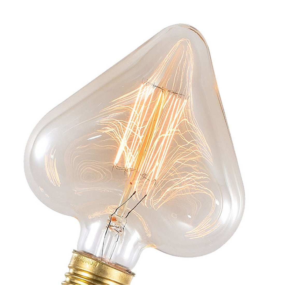 Ampoule coeur à incandescence filament vintage 40W Edison - vue 2 sur 3