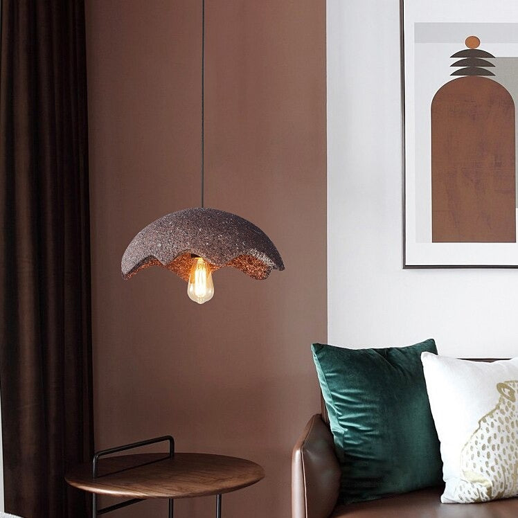 Suspension design avec abat-jour en forme de fleur Selza - vue 4 sur 8