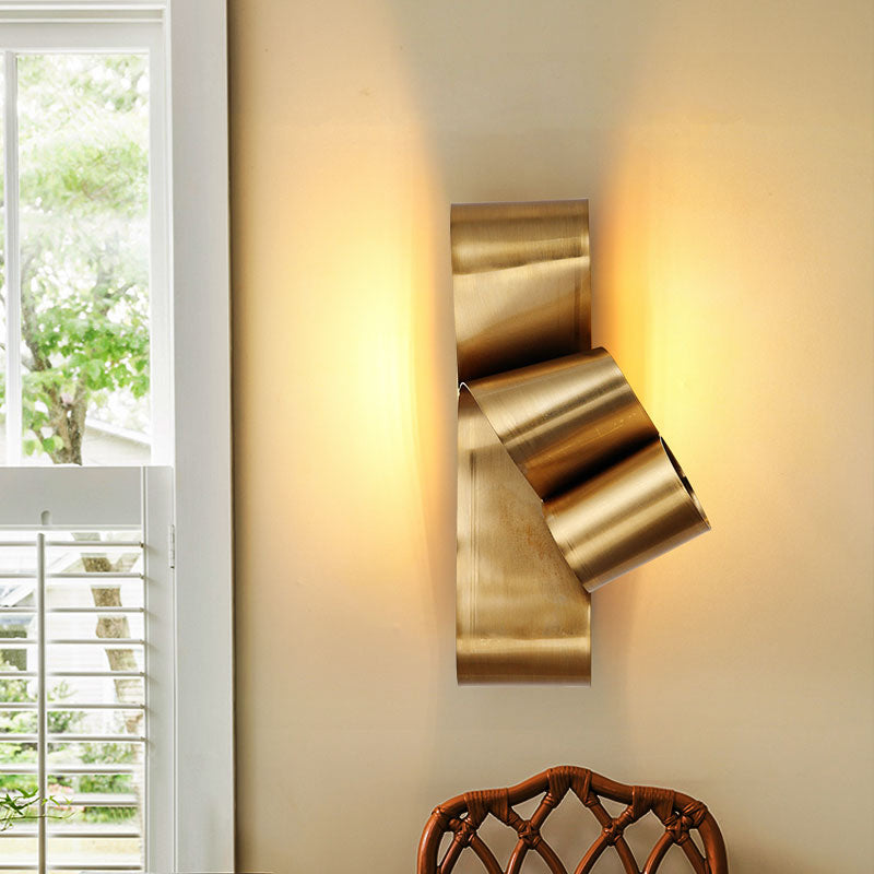 Applique murale moderne dorée en forme de noeud Ilba - vue 8 sur 9
