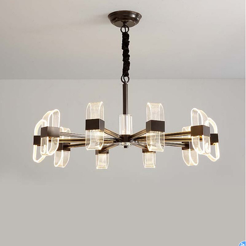 Lustre design avec abat-jours ajustables et en transparents Nevis - vue 13 sur 15