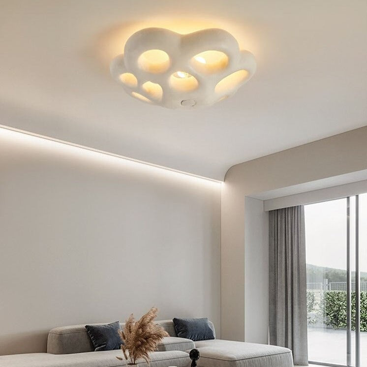 Plafonnier design LED ajouré en fleur Jolia - vue 4 sur 6