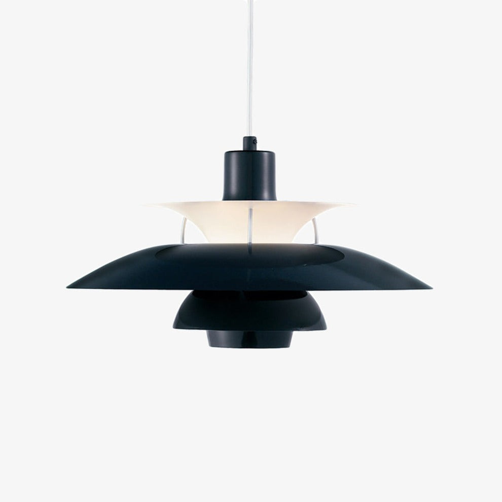 Suspension industrielle LED colorée en métal Barnaby
