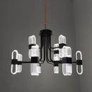 Lustre design avec abat-jours ajustables et en transparents Nevis