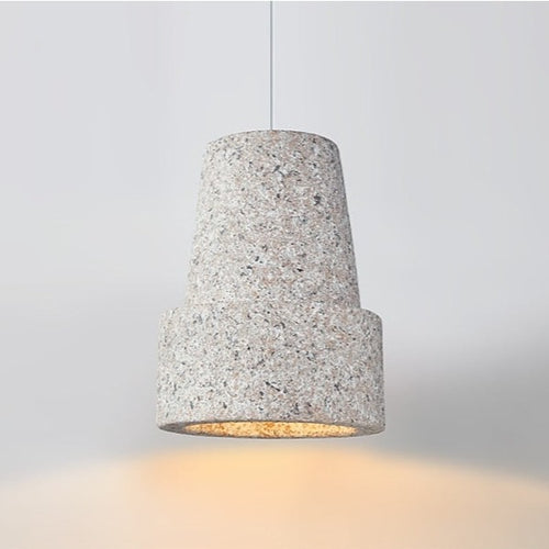 Suspension moderne avec abat-jour style pierre Kery
